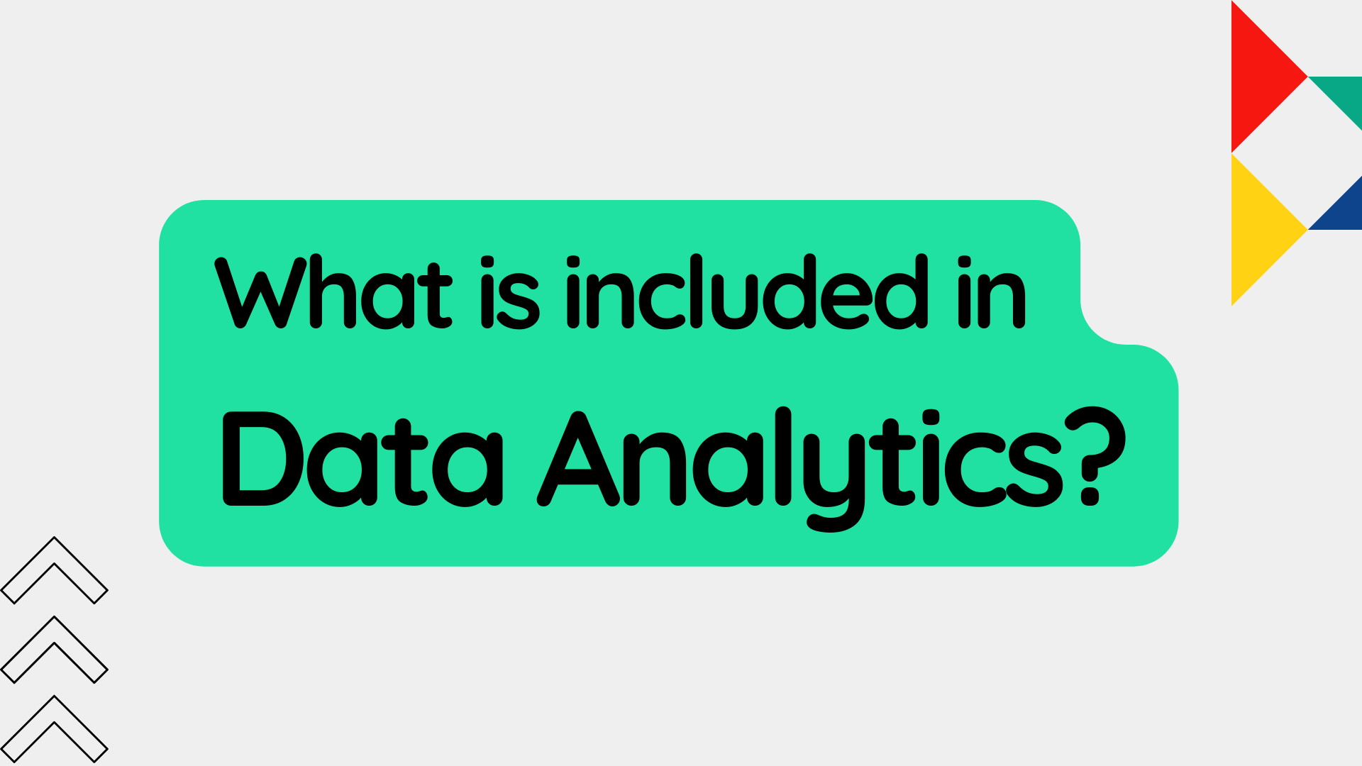 What is included in data analytics? - NE